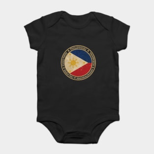 Vintage Republic of the Philippines Asia Asian Flag Baby Bodysuit